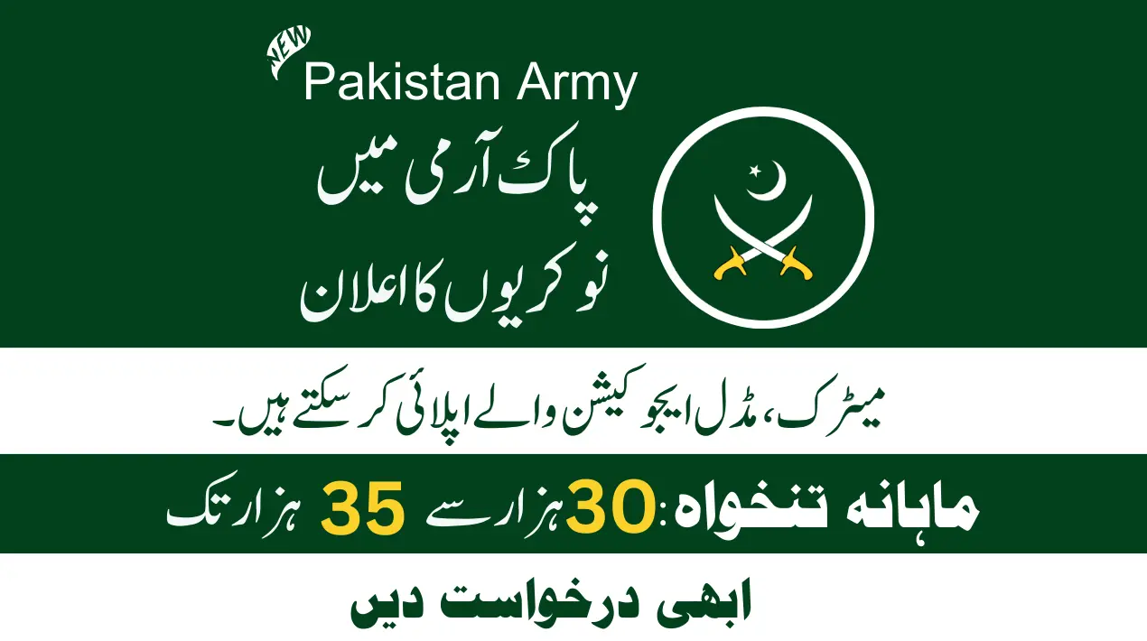 Pak Armed force Civilian Job 2024 Promotion (Matric)